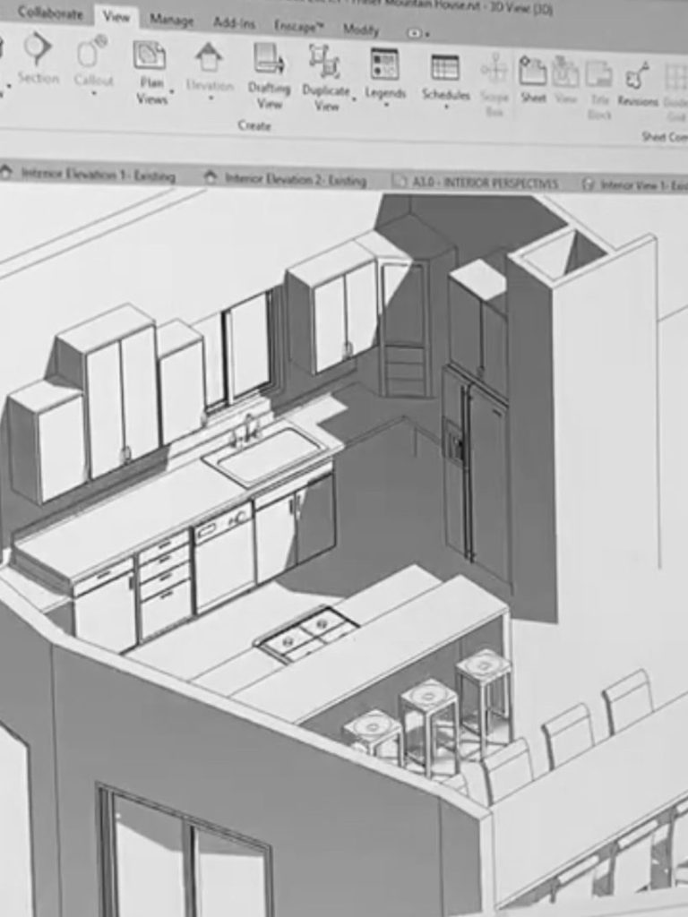 Kitchen remodel Revit model